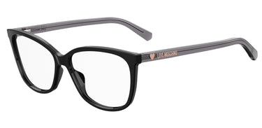 Premium Women Moschino Love Model Eyeglasses: MOL546 - Black- SpecSMART Eye Clinic (Diagonal View)